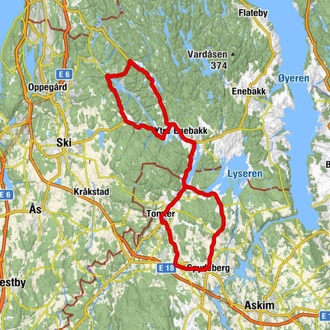 Bru - Greverud - Harehøgda - Tomter kirke