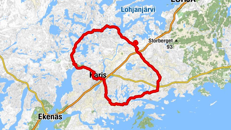 Fagervik - Konungsböle - Karis - Åminnefors