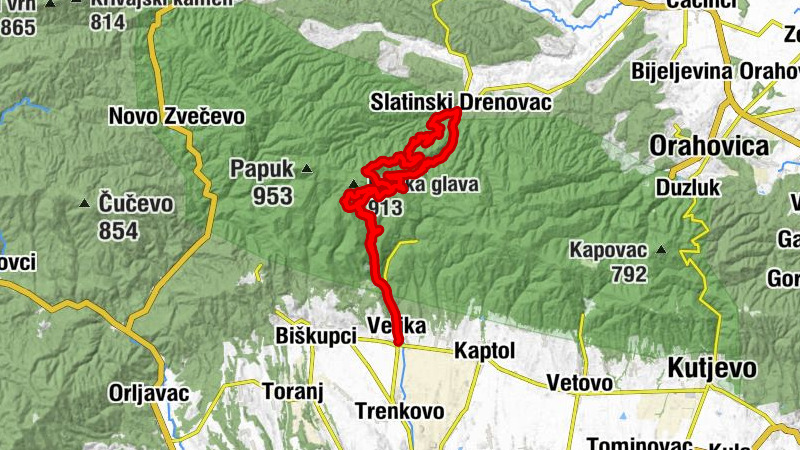 Velika - Čiča Mata - Slatinski Drenovac