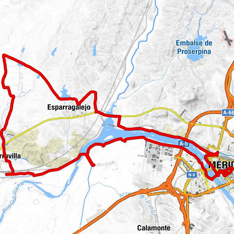 La Garrovilla - El Prado - Mérida - Estación de Aljucén
