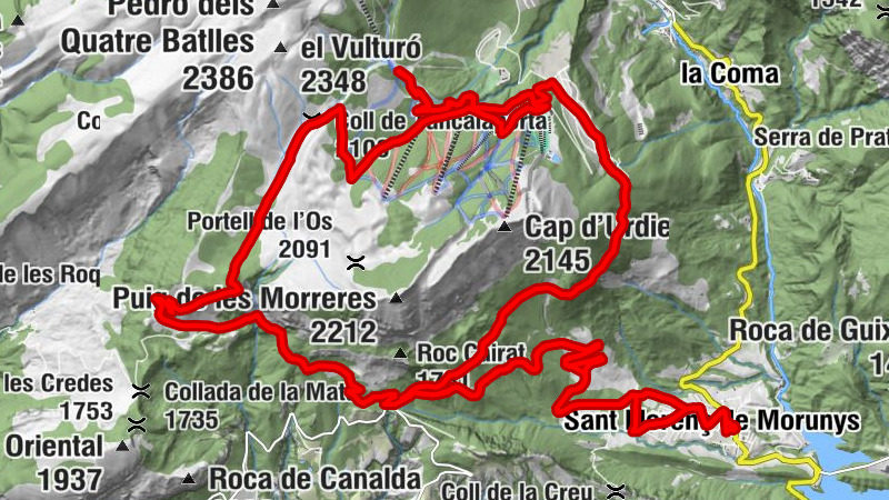 Sant Llorenç de Morunys - Coll de Tancalaporta - forat de la Bòfia - Port del Comte
