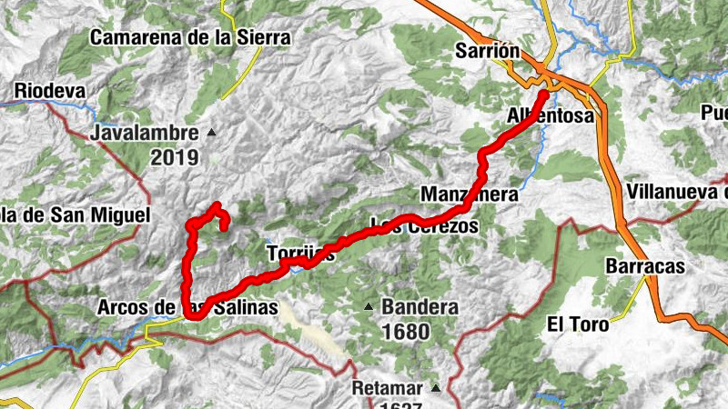 Mora de Rubielos - Ermita del Oreto - Duque de Calabria - Picón del Buitre