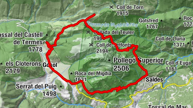 Gósol - Coll del Cap de la Creu - Refugi Lluís Estasen - Església de l'Assumpció de Gósol