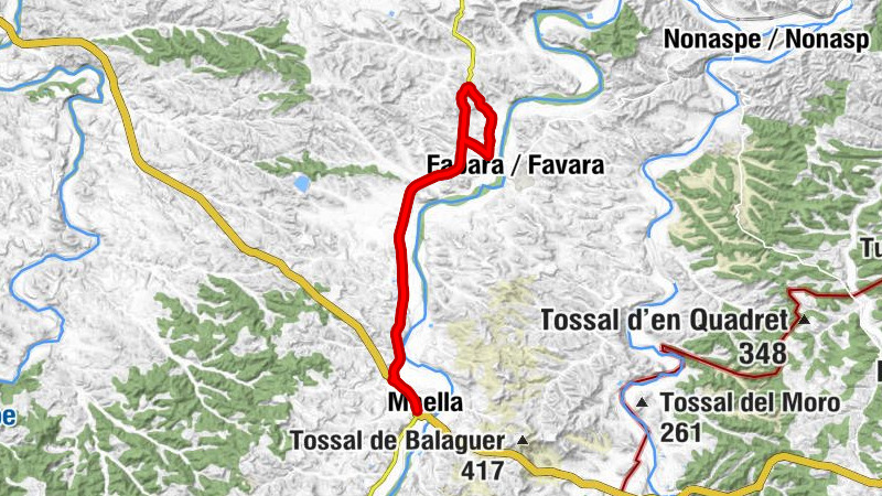 Maella - Anzudas Bajas - Ruinas del Monasterio de la Trapa - La Bardina