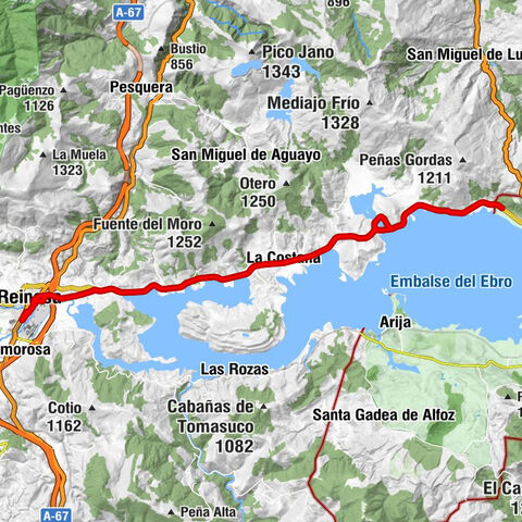 Reinosa - Iglesia de San Andrés - Iglesia de Nuestra Señora de las Angustias - Ermita del cementerio de La Población de Yuso