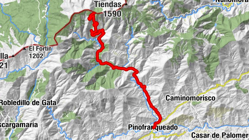 Pinofranqueado - Robledo - Castillo - Aldehuela