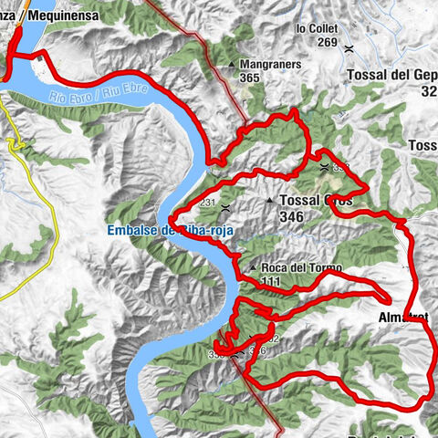 El Mesón - Mequinenza / Mequinensa - Almatret - Lo Terme de Riba-roja