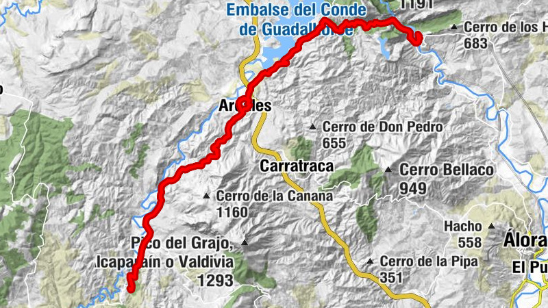 El Chorro-Caminito del Rey - El Chorro - La Garganta - Bar el pilar - Caminito del rey
