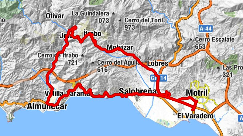 Motril - La Cumbre - Almuñécar - Salobreña
