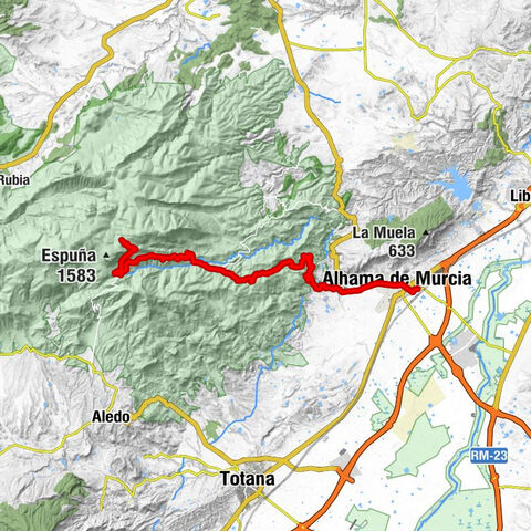Alhama de Murcia - Jarro de Oro - Cabezo del Aire