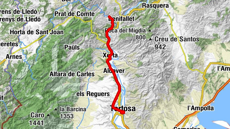 Tortosa - Roquetes - Sant Martí