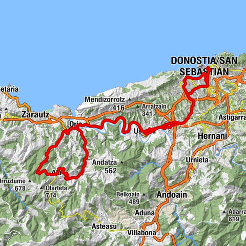 Amara-Donostia - Iglesia de Aiete - San Paulo Ermita - Salbatore eliza