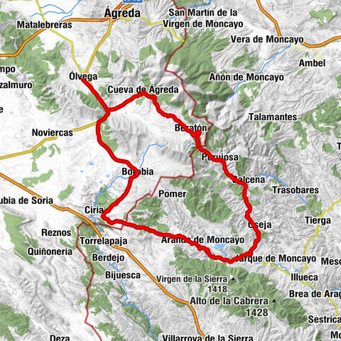 Ólvega - Borobia - Aranda de Moncayo - Oseja