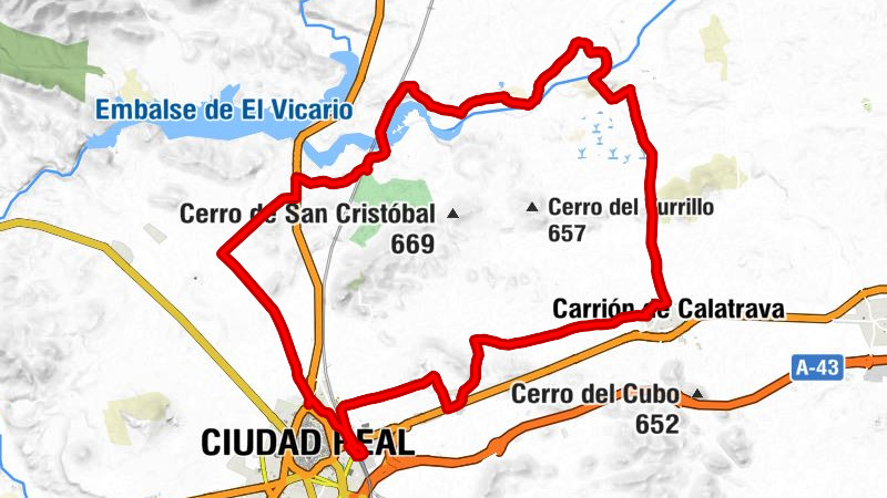 Ciudad Real central - Ciudad Real - Meson Octavio - Santuario de Nuestra Señora de la Encarnación