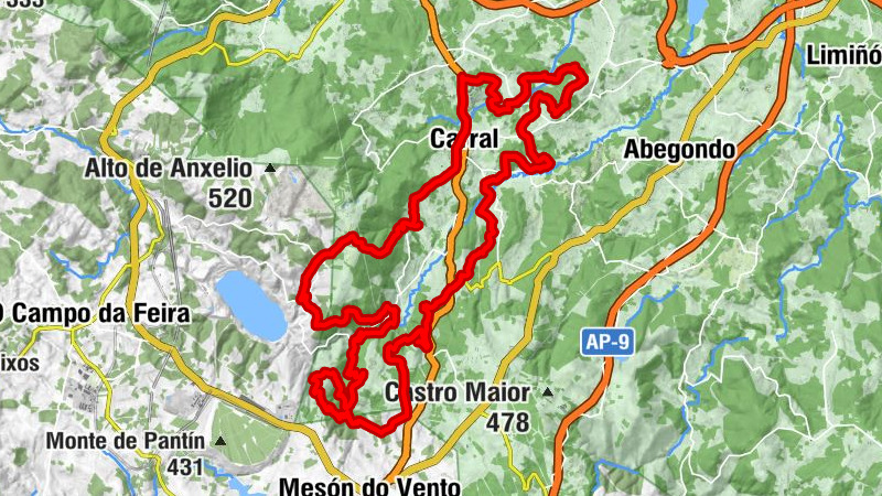 Igrexa de San Pedro de Quembre - Igrexa de San Román das Encrobas - Monte da Arca Aberta - A Eirexa