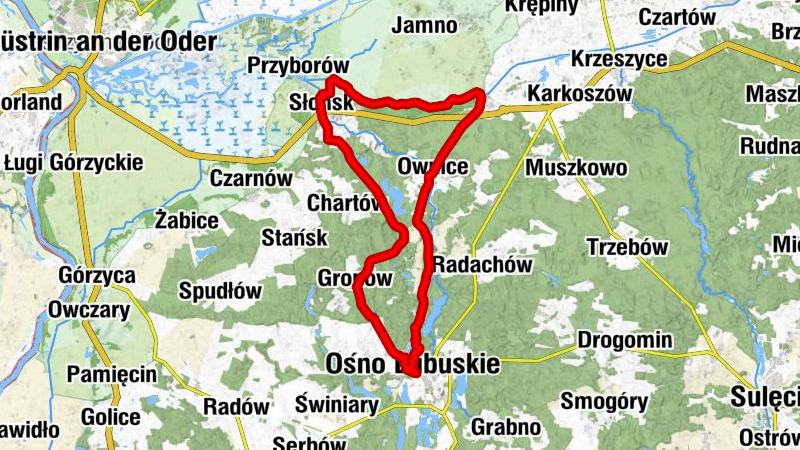 Ośno Lubuskie - Gronów - Słońsk - Kościół pw. Matki Bożej Częstochowskiej
