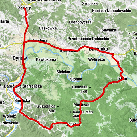 Szklary - Cerkiew greckokatolicka św. Michała - Cerkiew św. Dymitra - Cerkiew Podniesienia Krzyża Świętego