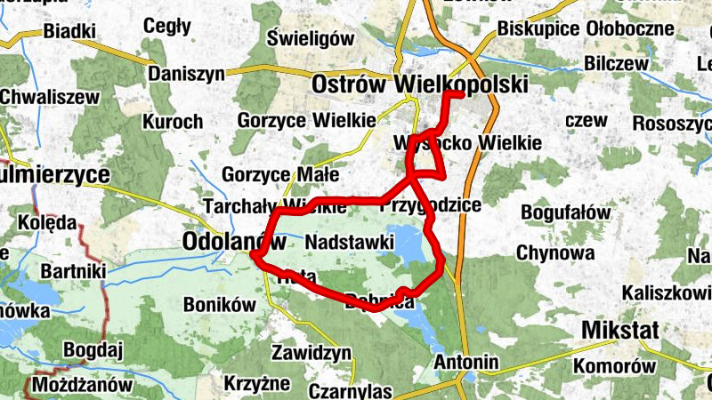 Krępa - Ostrów Wielkopolski - Matki Boskiej Częstochowskiej - Odolanów