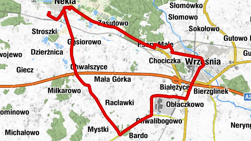 Nekla - Targowa Górka Mała - Września