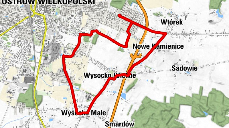 Pruślin - Wtórek - Nowe Kamienice - Ostrów Wielkopolski