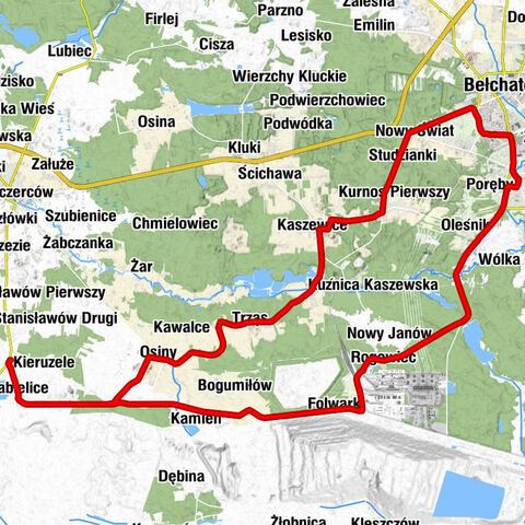 Chabielice - Kościół św. Michała Archanioła - Kościół Trójcy Świętej - Kościół Wszystkich Świętych