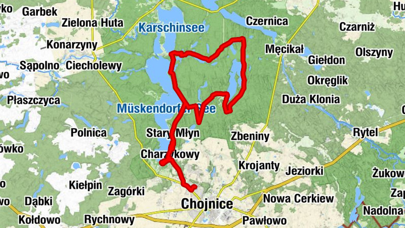 Chojnice - Karolewo - 4F sklep - Kościół pw. Matki Boskiej Częstochowskiej