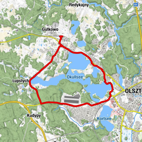 Olsztyn Gutkowo - Kościół pw. Świętego Wawrzyńca - Czarna Oliwka - Kościół pw. Najświętszej Maryi Panny Wspomożycielki Wiernych