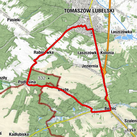 Tomaszów Lubelski - Kościół pw. Matki Bożej Królowej Polski w Bełżcu - Kaplica pw. Najświętszej Maryi Panny Niepokalanego Poczęcia w Chyżach - Kościół pw. Świętych Apostołów Piotra i Pawła w Podlesinie