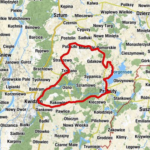 Prabuty - Kościół parafialny pw. Świętego Andrzeja Apostoła - Kościół parafialny pw. Świętego Antoniego - Kościół pw. Świętego Stanisława Kostki