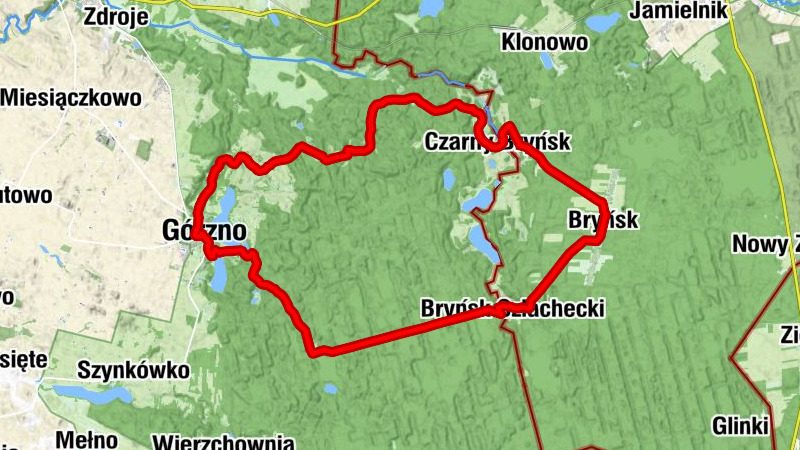 Mec - Fiałki - Brzeziny - Górzno