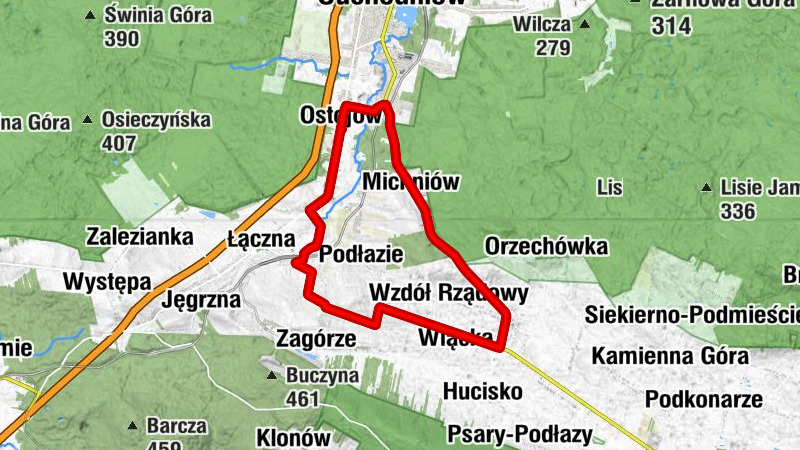 Ostojów - Jędrów - Michniów - Kościół pw. Świętych Szymona i Judy Tadeusza w Łącznej