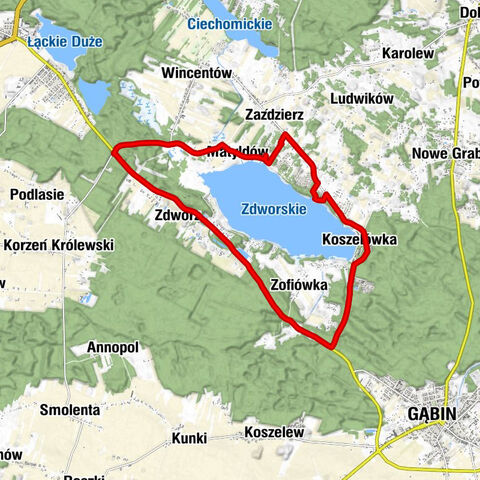 gmina Łąck - Zaździerz - Koszelówka - Matyldów