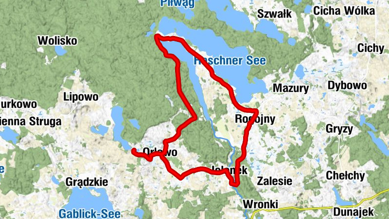 Łękuk Mały - Kościół pw Świętego Kazimierza Królewicza - Cerkiew pw. Narodzenia Świętego Jana Chrzciciela w Orłowie - Orłowo