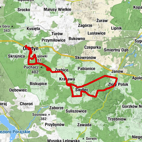 Olsztyn - Kościół św. Idziego - Lipówki - Biakło