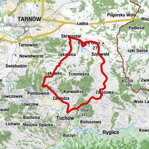 Barnasiówka - Tuchów - Kościół pw. Świętego Mikołaja Biskupa i Męczennika w Łękawicy - Szynwałd