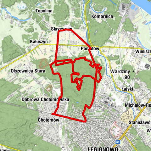 Chotomów - Przystanek - Legionowo - III Parcela