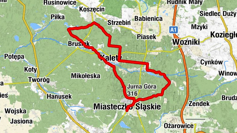Miasteczko Śląskie - Kościół pw. Świętego Józefa - Jurna Góra - Kościół Wniebowzięcia Najświętszej Maryi Panny (drewniany)