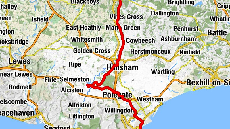 Heathfield - Polegate - St Andrew - Eastbourne