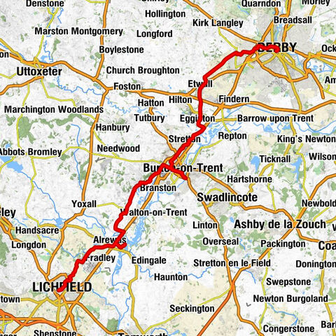 Lichfield - Saint Helen's, Etwall - Saint Barnabas Church - Saint Peters Quarter