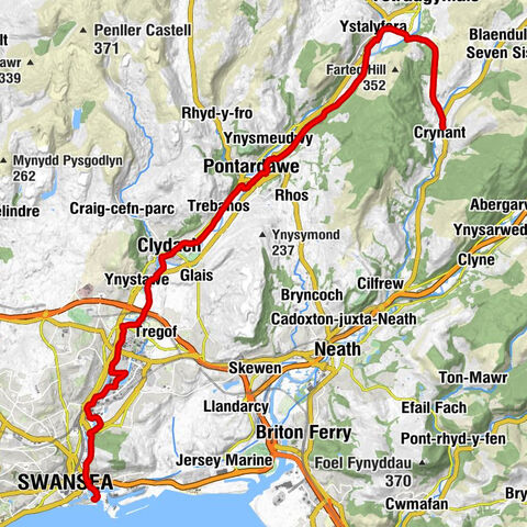 Crynant - Tiffin - Pontardawe - Swansea