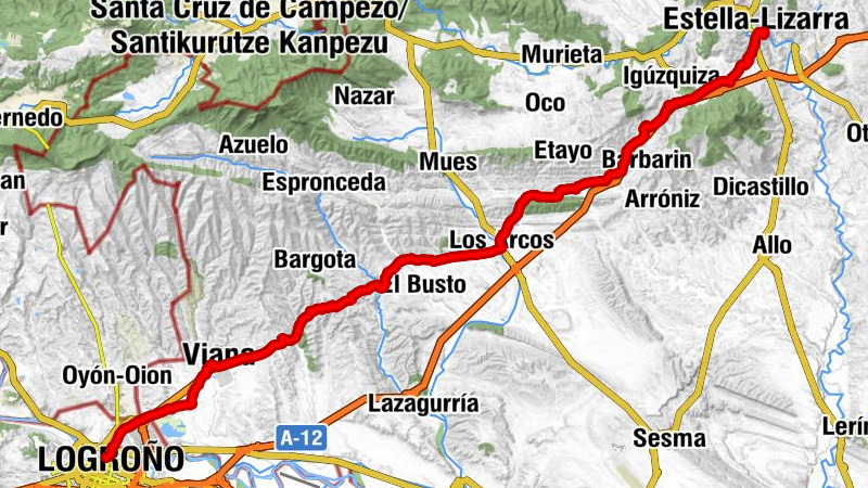 Estella-Lizarra - Ermita Virgen del Poyo - Ermita de la Virgen de las Cuevas - Logroño