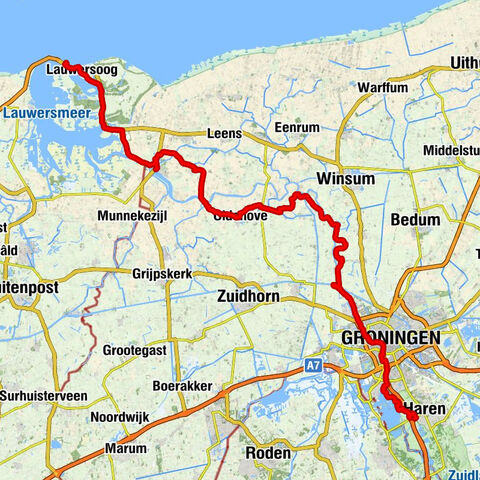 Haren - Groningen - Sint-Ludgerkerk - Waddengenot aan Zee