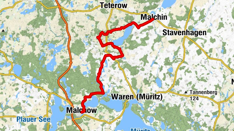 Malchow - Silz - Nossentin - Malchin