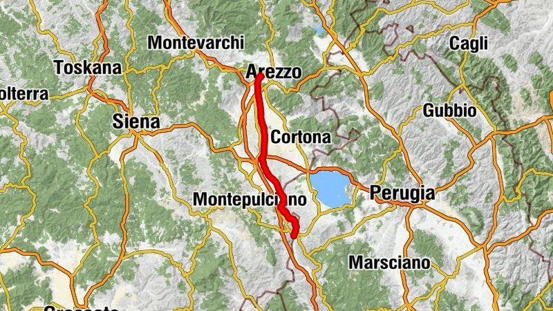 Chiusi Scalo - Chiusi - Bici Grill Frassineto - Chiani