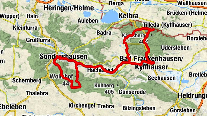 Sondershausen - St. Elisabeth - Kyffhäuserburgberg - Possen