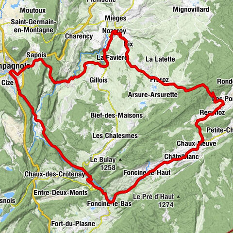 Champagnole - Église Saint-Léger - Église Saint-Pierre-ès-Liens et Saint-Denis - Église Saint-Sébastien