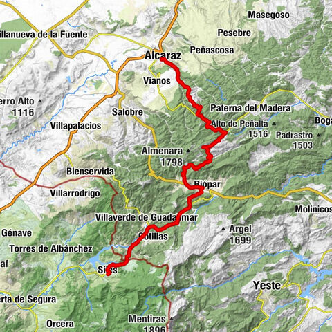 Siles - La Resinera - Alcaraz - Mirador del Corralón