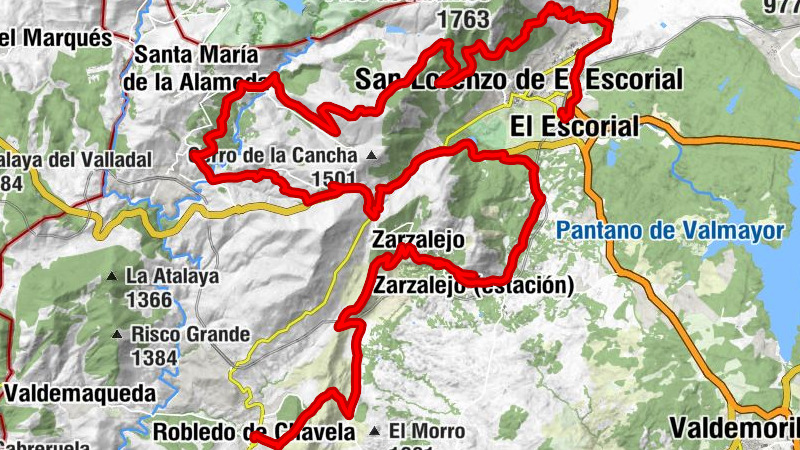 San Lorenzo de El Escorial - Collado de La Paradilla - Iglesia de San Pedro - Robledo de Chavela