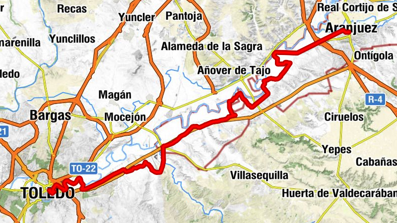 Aranjuez - Villamejor - Huerta del Rey - Toledo