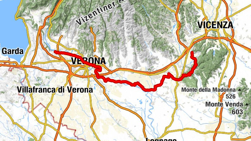 Brendola - Monte Gallo - Monte del Roccolo - Bussolengo